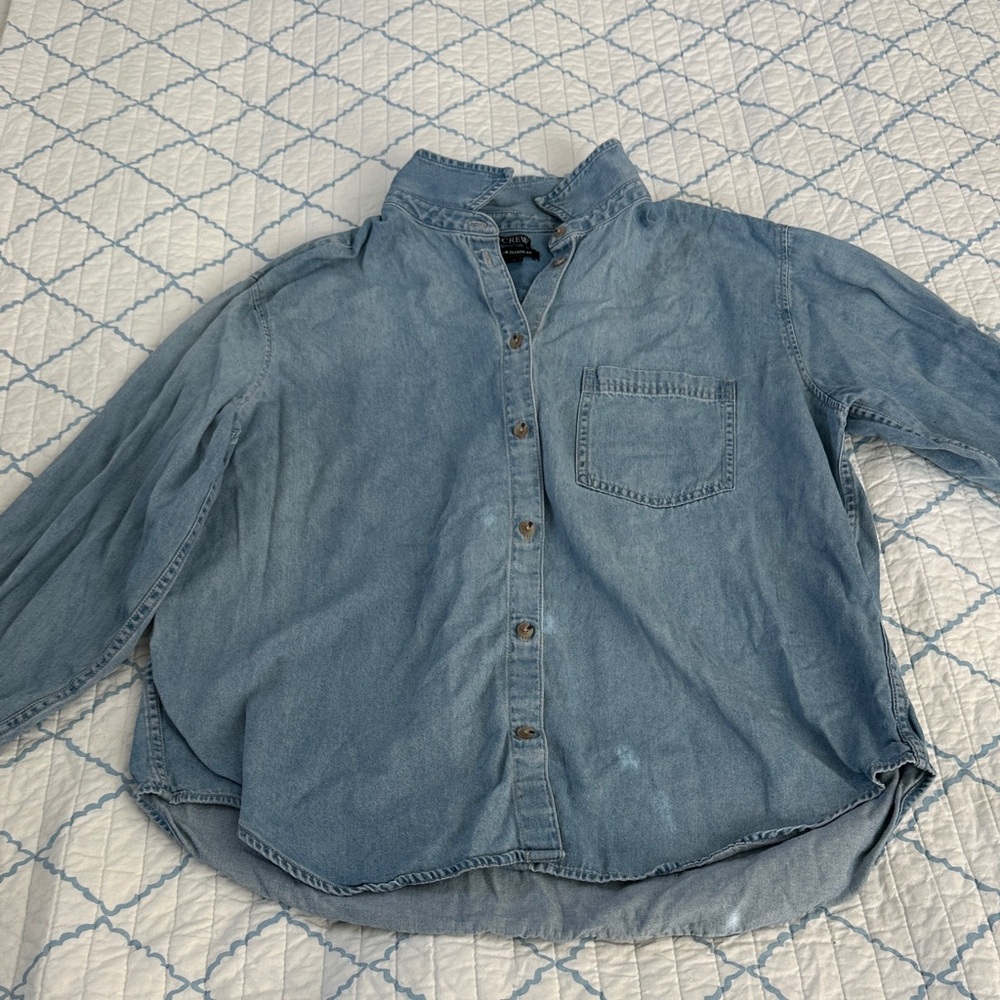 J. Crew Light Blue Denim Shirt
